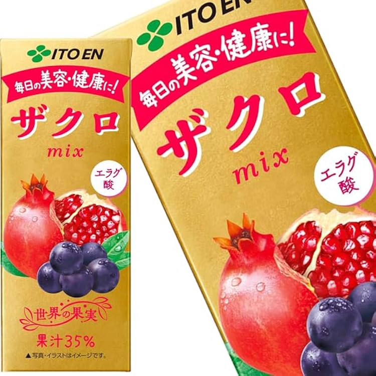 Amazon.co.jp: 伊藤園 ザクロmix 紙パック 200ml× 24本入 : 食品