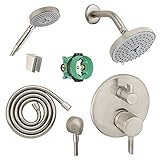 Hansgrohe KSH04231-27495-14BN Raindance S 150 Air 3-Jet Showerhead Kit with Handshower Thermostatic 