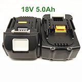 互換 MAKITA マキタ BL1830 BL1850 18V 5000mAh リチウムイオン バッテリー ，三フー鵬 (2個)
