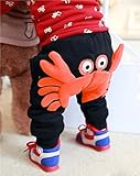 0～3歳赤ちやん キッズ用だ 着ぐるみ 子供 ズボン タイツ 猿 カニ 蟹 秋 冬 パンツ 可愛い 日常服にも最適 AKB1 (110, レッド蟹)