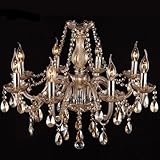 LightInTheBox 8 Lights,Comtempoary Crystal Chandelier In Cognac Color Crystal & Glass, Modern Home C