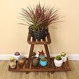 消毒木製フラワースタンド 木製植物フラワーディスプレイスタンド木製ポットシェルフ収納棚屋外屋内ポットホルダー 強い支持力