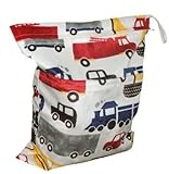 LOVE MY(TM) Solid Baby Wet and Dry Cloth Diaper Bag,Car Printed by LOVE MY