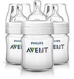 Avent Classic+ Feeding Bottle 125ml - 3 pack