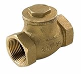 Everflow Supplies 210T001-NL IPS Threaded Brass Swing Check Valve 1 Inch - Lead Free [並行輸入品]