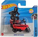 ホットウィール - ホンダ モトコンポ - HW Moto 3/5 - HYW43 - ショートカード - オートバイ - レッド - Mattel 2025 - 1:64。