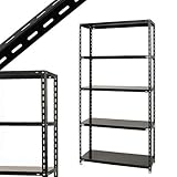 NC-1200-24 幅120×奥行45×高さ240cm 5段 ブラック 70㎏/段