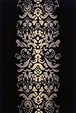 Momeni Rugs NEWWANW114BLK3656 New Wave Collection, 100% Wool Hand Carved & Tufted Contemporary Area 