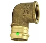 Viega ProPressブロンズ90度エルボP Xメスにメス1 / 2インチby 3 / 8インチNPT 3 Pack 22193VIE-3 3