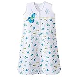 HALO SleepSack 100% Cotton Wearable Blanket, Blue Outer Space, Medium [並行輸入品]