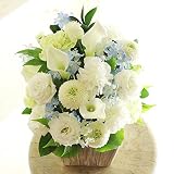 [KY28-1]供花　デザイナーズメモリアルアレンジメント　1万円コース＜　自宅のお供え花　仏壇花　枕花に　＞