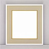 【カラー色紙額】細い色紙額・細いフレームの色紙額 ■カラー色紙額273×242mm (ホワイト)