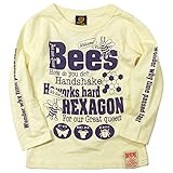 《秋冬春対応》BOOM TOWNKIDS(ブームタウンキッズ) HONEY BEEスラブ天竺長袖Tシャツ 90cm/オフ NO.F-961085