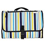 RONGTONGDA おむつ替えシート 防水マット コンパクト 折り畳み　ポーチ付き ゴミ収納 ベビーお出かけ用品 出産祝い (スタイルB)