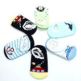 Huele 6ペアベビーソックスアンチスリップスキッドソックス12 – 36ヶ月の幼児and Toddlersマルチカラー