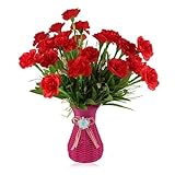 mioim 造花 枯れない花 誕生日 母の日 母の日ギフト 最適のプレゼント (レッド)