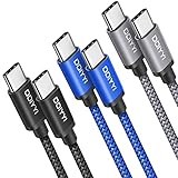 DDIYYI USB-C ケーブル [2M/3本]Type-C to CケーブルPD対応60W急速充電高速データ転送充電iPhone 16/15 Pro Max, Apple iPad 11/10.9インチ等Type-c機種対応