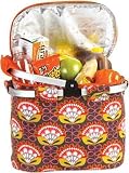 Picnic Plus PSM-148OM Shelby Collapsible Market Tote - Orange Martini