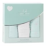 エイデンアンドアネイ ベビー おくるみ 3枚セット swaddling wrap ブランケット (カラー：metallic skylight） aden+anais [並行輸入品]