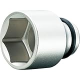 トネ(TONE) インパクト用ソケット 6角 4NV-16 対辺寸法:16×差込角:12.7×全長:38mm 1個