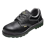 Perfk 男子用 安全靴 スチールトゥ 防水 通気性 穿刺防止 アウトドア 登山 作業シューズ 全5サイズ 耐磨耗性 - EU 43 US 10 UK 9