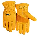 ( 10ペア) Weldas steersotuffイエローTop Grain Cowhide ,キーストーン親指 – 材料処理/ Workドライバのスタイル手袋 – ( 10ペア) X-Large 