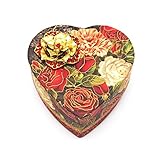 パンチスタジオ ハート型 ギフトボックス ブローチ付き （薔薇×レッド×ブラック） (Sサイズ) 50726