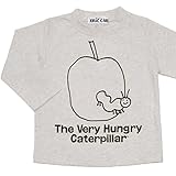 2016年 秋冬 はらぺこあおむし リンゴ線描きプリント 長袖Ｔシャツ THE WORLD OF ERIC CARLE ベージュ◇95cm