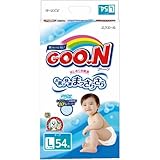大王製紙　グーン はじめての肌着 テープ Lサイズ 54枚入×2個セット　適用体重：9-14kgまで