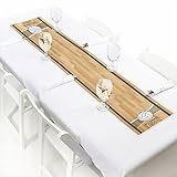 カスタムバンプ、セット、スパイク – バレーボール – カスタマイズ小柄ベビーシャワーまたは誕生日パーティーテーブルランナー – 12 " x 60 "