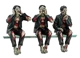 CARNIVOROUS ZOMBIE UNDEAD SEE HEAR SPEAK NO EVIL SET SHELF SITTERS PC TOPPERS by Pacific Giftware [並