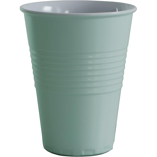 Serroni Miami Two-Tone Melamine Cup, 400 ml, Duck Egg Blue