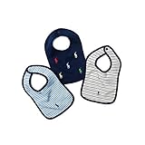 Polo Ralph Lauren/ポロ ラルフ ローレン ビブ よだれかけ 3セット BIB (カラー：Suffield blue multi） [並行輸入品]