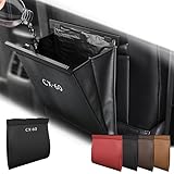 KINKA マツダ向け 車用ゴミ箱 CX-60用ゴミ箱 マグネット 車用収納ケース 後部座席 フック付き ゴミ入れ 5kg 車 カー用品 収納 車用 ゴミ箱 小物入れ 便利グッズ PUレザー 大容量 マグネット 防水 多機能(ブラック)