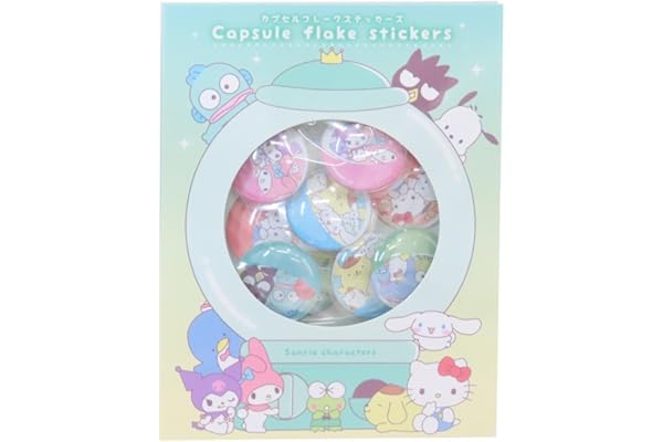 サンリオキャラクターズ[フレークシール]カプセルフレークステッカーズ/集合 サンリオ
