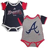 Atlanta Bravesベビー/幼児2 Piece Creeper Set
