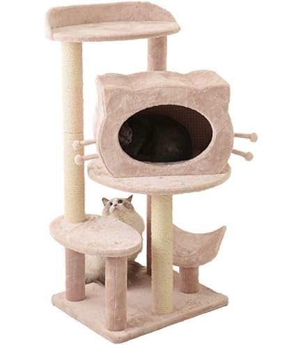 Amazon | Mau キャットタワー アラモード ベージュ | Mau | キャット