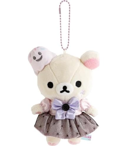 Amazon.co.jp: リラックマ ストロベリーフラワーぶらさげぬいぐるみ