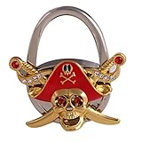monkeyjack Piratesテーマ折りたたみ式ハンドバッグハンガーハンドバッグフックバッグホルダーバッグ装飾ギフト