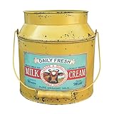 西洋農家のミルク缶 イエロー