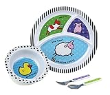 Amazing Baby Melamine Set, Farm [並行輸入品]