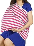 ヘンシ レデイーズ 授乳服 産後 授乳ケープ 通気 フリーサイズ 横柄 レッド