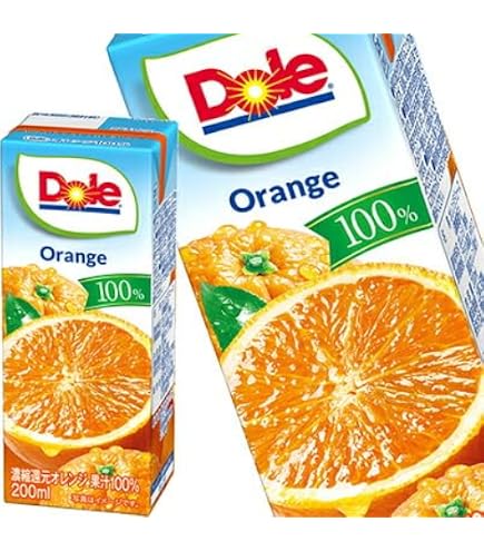 Amazon.co.jp: Doleオレンジ100% オレンジジュース みかんジュース