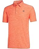 Jolt Gearメンズドライフィットゴルフポロシャツ アスレチック半袖ポロ ゴルフシャツ S オレンジ