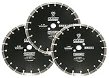 3枚セット 外径300mm 12インチ アスファルト・コンクリート兼用 ダイヤモンドブレード カッター 低馬力 プロ仕様　実績豊富！ (3)