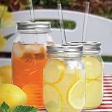 Sipper Drinking Jar, 2-Pack