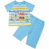 それいけ！アンパンマン 天竺 冷感背当て付き 半袖パジャマ Anpanman j-kuz53 90cm サックス