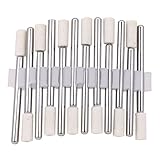 PINKING　バフ　羊毛フェルト　鏡面研磨　金属磨き仕上げ　円柱型　軸径3mm　12本セット