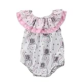 サクララ（Sakulala) ロンパース ベビー服 キッズ うさぎ柄 赤ちゃん ノースリーブシャツ 繋ぎ 連体服 ボディスーツ 新生児 幼児 出産祝い 女の子