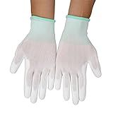 Giantree PUコーティングナイロン手袋ナイロンポリエステルPU安全作業手袋職場静電防止